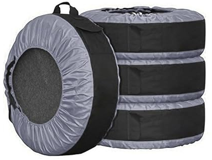 Reifentaschen Universal Auto Reserverad Abdeckungen Fall Reifen Lagerung Taschen Wasserdicht Sonnenschutz Staub-Proof Spurverbreiterungen Schutzhülle 4 Farben Reifenschutzhülle (Color : 2 Covers no s