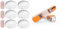 ELRO FS1805M FS1805 6-Pack Rauchmelder mit Magnetklebe Kit & WAGO Klemme, 2-Leiter, 4 mm², Durchgangsverbinder mit Hebel, Transparent, 221-2411 (60 Stück)