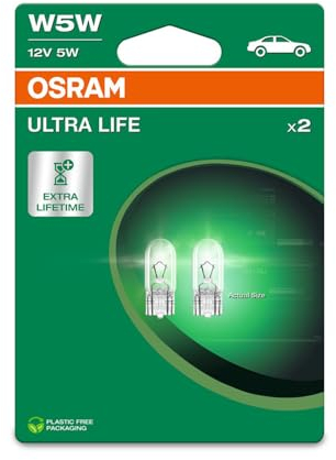 OSRAM ULTRA LIFE, W5W, Doppio Blister (2 lampade)