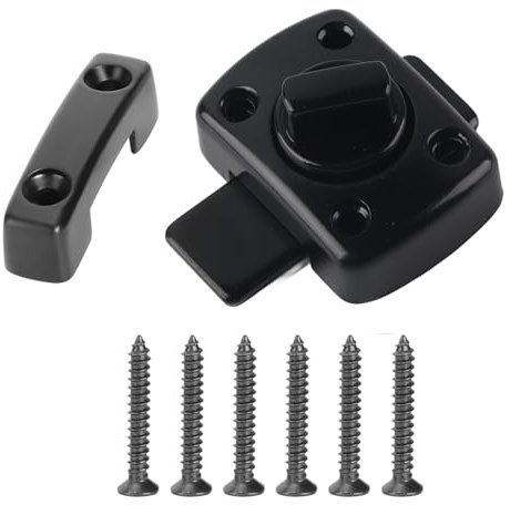 Serrure antivol fixe supplémentaire pour gauche et droite, loquet de porte rotatif bidirectionnel en alliage de zinc, loquet de porte antique, serrure de porte de clôture en bois