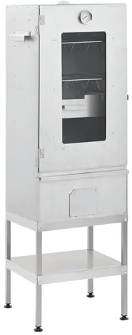 Räucherofen mit Tisch Verzinkter Stahl, CIADAZ Smoker, Tischräucherofen, Räucherschrank, Reifeschrank, Kaltrauchgenerator, Räucherschnecke, Räucherhaken 3187616