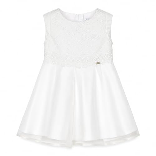 Mayoral Vestito Bambina Elegante Cerimonia, Abito con Gonna in Tulle, per Matrimonio Comunione Battesimo e Occasioni Speciali