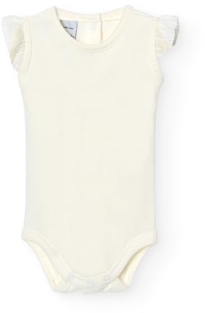 BABIDU Babybody med remmar och spets, 100% bomull, mjukt och ventilerande allergivänligt tyg för känslig hud, ärmlös babybody för nyfödda, första användning