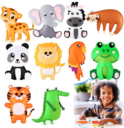 Aisamco Sewing Craft Kit for Kids,Fun and Educational Forest Animal Craft Set for Boys and Girls Age 7-12,DIY Crafting and Sewing Set for Beginners