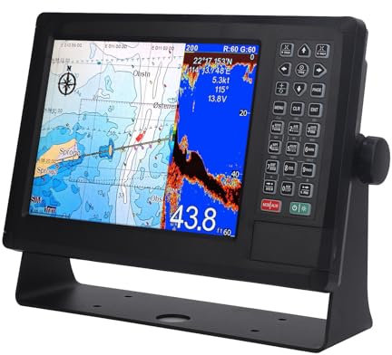 Marin Plotter, Färgskärm 10.4-tums TFT LCD-skärm för XINUO Chart Seabed Tracking, Autotillåtelseskift fiskfinder med givare
