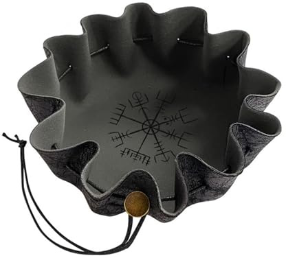 Borsa con coulisse per dadi Borsa con coulisse Sacchetti per dadi Vassoio per gioielli Vassoio per monete per gioielli, Bussola nordico, Taglia unica