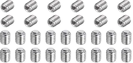 QUARKZMAN 50 Pcs Tornillos Prisioneros M5-0.8 X 6mm 304 Acero Inoxidable | Cabeza Allen Punto Copa Hexágono Interno, Para Reparación De Accesorios De Baño Muebles Proyectos DIY