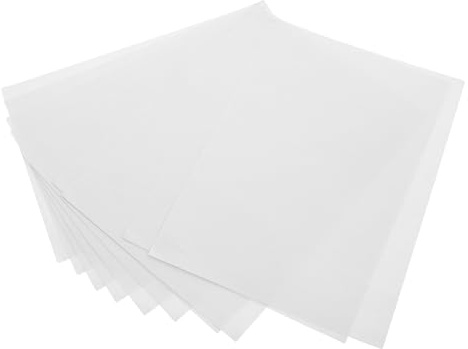Alipis Papel de Transferencia de Patrones de Bordado Autoadhesivo Soluble en Agua, Estabilizador No Tejido 15x21 Cm A5, 10 Hojas para Bordado a Máquina Mano, Adecuado para