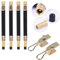 GOLRISEN 4 Pack Valve Extension 19cm/7.5inch Length with 2 Clamps Tire/Tyre Valve Extenders Adapter for Heavy Vehicle Tire Wheel like Camper,Truck,Bus,Rv Car,Trailer