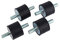 Silent Bloc M10, M12 Inox Rubber Engine Mount Bushing, 4Pcs Anti Vibration Shock Absorber Damper, Anti Vibration Rubber Isolator Mounts Air Compressor Pump
