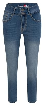 Buena Vista Tummyless 7/8 Stretch Denim, blau(middleblue (4205)), Gr. S