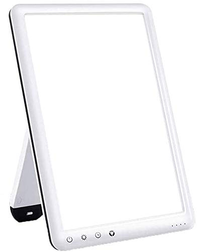 ONOTEC Lampada da Terapia Leggera, Luce di Terapia Ultra-Sottile 10000 Lux THERSAPY, Funzione Timer, Livelli di luminosità Regolabile, per Uso Domestico/Ufficio
