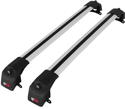Apline Compatibile con Jeep Compass 2017-2025 Ace-2 Barre Tetto Portapacchi Auto Barre Portatutto Grigo Alluminio 2 Barre