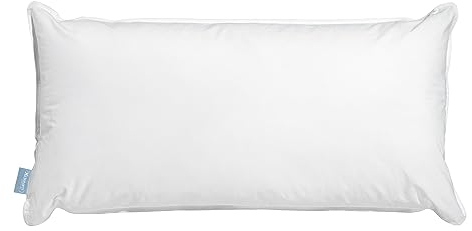 XDREAM Wasserkissen | orthopädisches Kopfkissen mit anpassbarer Füllmenge | Bezug aus 100% Baumwolle | 40 x 80 cm | Made in EU | Weiß