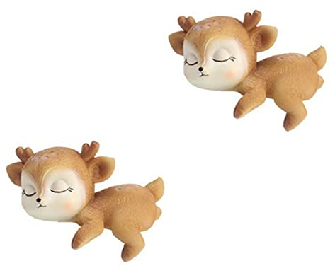 TOPBATHY 1Stk weihnachtselch Mini-Rentierfigur REH Kuchen Topper Weihnachtsminiaturen zum Basteln Auto Wohnkultur Weihnachtsdeko Hirsch Elchdekor aus Harz Wagen schmücken Dekorationen