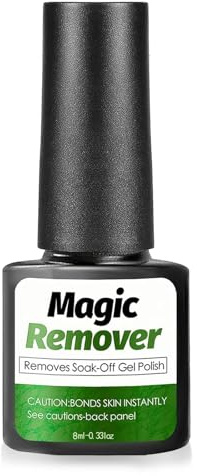 8ml Remover per Smalto per Unghie Gel, Remover Gel, Rimuovere Facilmente & Velocemente lo Smalto per Unghie in 3-6 Minuti