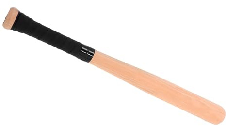 BESPORTBLE Mazza da Baseball in Legno Massello 54 CM Impugnatura e Logo Bastone da Allenamento Leggero e Resistente Mazza Sportiva Multiuso per Ragazzi e Adulti per Attività Outdoor e
