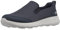 SKECHERS Men's Go Max Clinched-Athletic Mesh Double Gore Slip on Walking Shoe, Navy, 8 UK X-Wide