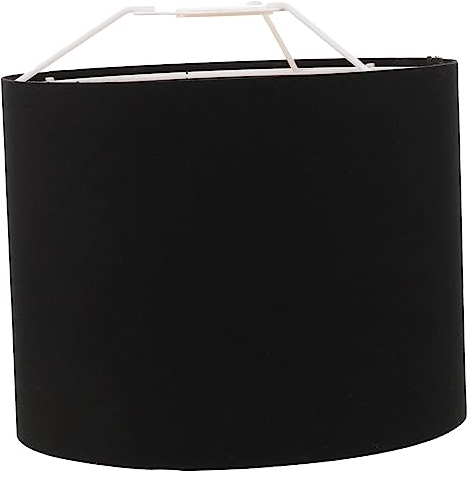 OUNONA Runder Lampenschirm Aus Leinenstoff Pendelleuchte Dekorativer Tischlampenschirm Für Schlafzimmer Arbeitszimmer Esszimmer Wohnzimmer Küche Flur