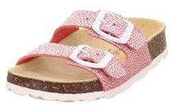 Superfit Jungen Mädchen Fussbettpantoffel 1-800111 Hausschuhe, PINK/WEIß 5530, 24 EU