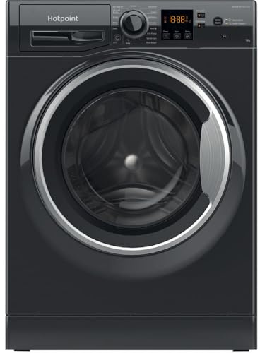 Hotpoint Anti-Stain NSWM 7469 BS UK 7kg Washing Machine with 1400 rpm - Black - A Rated