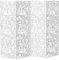 12Pc/set Room Divider Screen, 40x40 cm Wall Decor, Foldable Partition Panel Privacy Screen for Bedroom, Living Room and Office, White