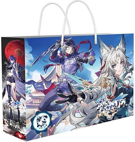 16 Honkais Star Rail Lucky Bag Decor | Game Figure Acrylic Stand, Stickers, Cards, Bracelet, Curriculum, Poster, Badges, Bookmark | Honkais Star Rail Merch Box Set