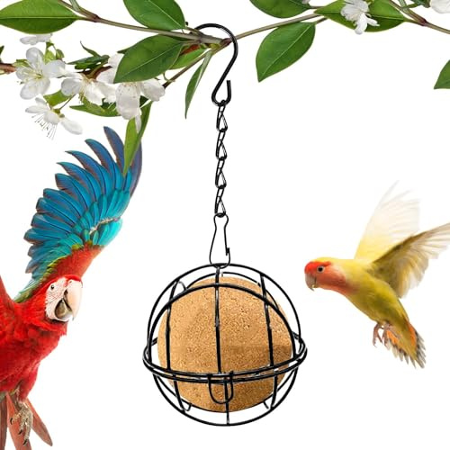 Suet Kugelfutterstation für Vögel, aus robustem Metall, für Wildfutter, Futterstation für den Außenbereich, hängender Garten, dekorativer