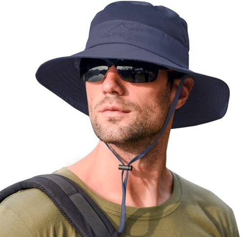 Rosoz Chapeau de pêcheur, UPF 50+, pour homme, randonnée, safari, tropical, pour le camping, la pêche, les voyages, la plage