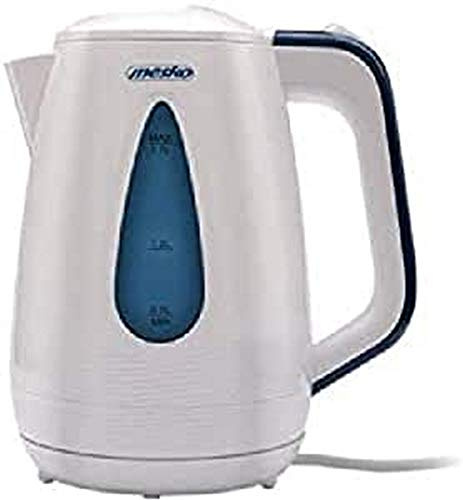Mesko MS1261 MS-1261 Elektrischer kabelloser Wasserkocher 1,7 Liter, Anti-Kalk-Filter, 360-Grad-Basis, Trockenschutz, 2200 W, Weiß, 1,7 Liter, Kunststoff