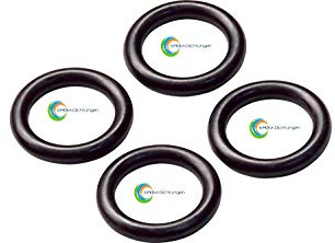 O-Ringe Gummi-Dichtungen EPDM für alle 1/2 bzw. 3/4 Zoll Garten Schlauchsysteme z.B. Gardena (Profi) usw. (10 Stück, 3/4 Zoll 22,36x17,12mm)