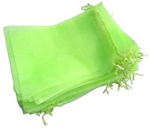LINSOCLE 100 stycken vindruvor, skyddspåsar, druvskyddspåsar, 30 x 20 cm, fruktskyddspåsar, vindruvor, nät, skyddar frukt från getingfrass, fåglar och andra insekter, stabil och ventilerande
