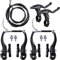 LNGJIN Fahrrad V Bremse Set,Fahrrad Bremsen Set,Vorne Hinten V Brake,v Bremse Fahrrad Set,V Typ Fahrradbremsen,V Brake, für MTB,Mountain,Rennrad,Faltrad,Hybridfahrrad