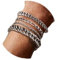 Chriscoco Edelstahl Armband Herren Silber Männer Armband Kubanische Glieder Link Armkette Herren Schmuck Geschenk für Ihn DAD Freund Ehemann Bruder 19/21/23CM