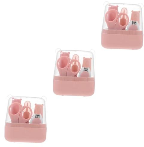 SAFIGLE 3sätze Nagelpflegeset Für Neugeborene Teiliges Maniküre Nagelschneider Feile Und Schere Sicher Und Geeignet Für Empfindliche Babyhände