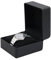 DOZNOZRI Uhrenbox mit Einzel Fächern, PU Leder Uhrbox mit herausnehmbaren Uhrenkissen, Uhrenkoffer Aufbewahrungsbox Geschenkbox für Herren Damen Weihnachten Jubiläum (Schwarz-rechteckig)