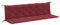 vidaXL Gartenbank-Auflagen 2 STK. Melange Weinrot 200x50x7 cm Stoff