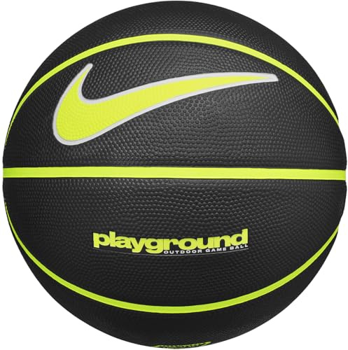 Nike Unisexe Everyday Playgrouund Ballon de Basket Black/Volt/White/Volt 7