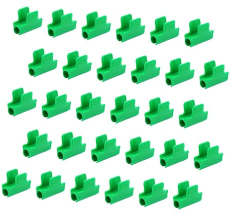 Homoyoyo 40 Pinzas de Presión de Plástico para Película de Invernadero Diámetro 11 MM Abrazaderas Resistentes para Túneles y Paquete de 40 Unidades Uso Jardinería y Cultivo Protegido