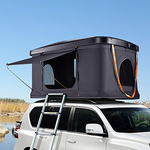 Tenda da tetto rigida per 2-3 persone, impermeabile, con scala, per SUV e camion, perfetta per campeggio e viaggi