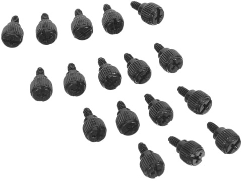 SILENRADAWN Kit de 50 Tornillos para Caja de PC en Acero al Carbono Negro Protección Mejorada y Instalación Estable para Montaje y Mantenimiento del Panel Lateral