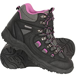 Mountain Warehouse Adventurer Womens Waterproof Boots | Lightweight & Durable Construction, Deep Lugs for Great Grip, Cushioned Footbed for All-Day Comfort, Idea for Hiking, Walking
