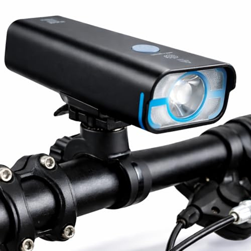 BrightRoad Bike Headlight 8500 Lumens, Front Bike Light with 7 Modes, 650 Fit Distance, Rechargeable Bike Lights for Night Riding, Upgrated Bicycle Light Mount Holder, Mountain Bike Headlight