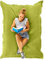 Green Bean Sitzsack 120x160cm 270 Liter Kinder & Erwachsene Bean Bag EPS Perlen Füllung Riesensitzsack Groß Draußen Outdoor Liegekissen Waschbar Wetterfest Lounge Chair Sitzkissen Bodenkissen Grün