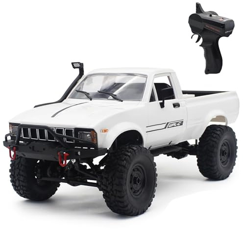 Mostop RC Crawler 1/16 Scale 4WD Off-Road Pick up Climbing Vehicle Speed Model Toys, C24-1 Throttle & Steering Control RC Trucks 2.4Ghz Remote Control Children Car for Kids
