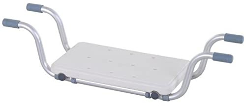 Sedile per Vasca in Lega di Alluminio e Plastica, Sgabello per Vasca da Bagno Larghezza Regolabile 73-83 * 22 * 18cm, Max. Carico 150kg