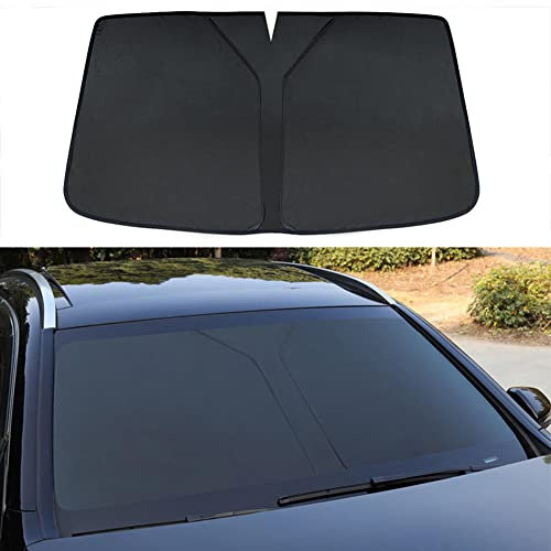 RUDINO Passend für BMW 3er E90 2004–2011, Sonnenschutz für die Frontscheibe, Faltbarer Sonnenschutz für die Windschutzscheibe, Sonnenschutz für den Innenraum