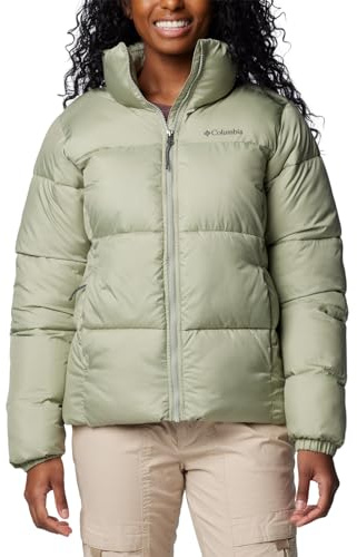 Columbia Puffect II - Giacca da donna con zip intera, Safari, Small