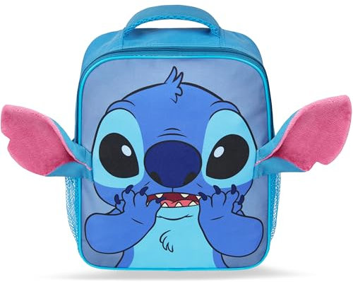 Disney Stitch Rucksack Kinder Schulranzen Kindergarten 9L mit Seitentaschen Kinderrucksack für Schule Vorschule Kita Sport Reise