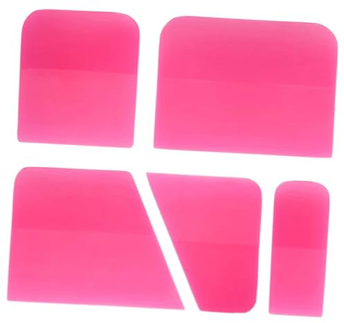 FLCPJGV 5 Pezzi Spatole PPF he Spatole in TPU Strumento per pellicole per auto Strumenti per oscurare finestre facili da usare per pellicole di, Rosa